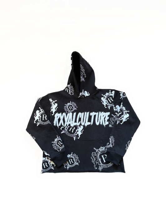 Cropped RxyalCulture Hoodie “Black”